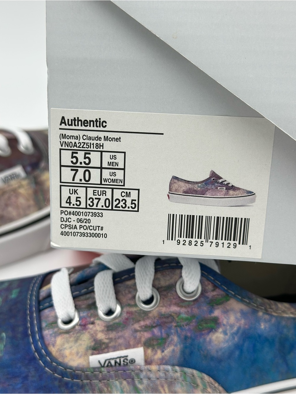 Vans x MoMA Multicolor Low Top Sneakers - White Laces - Picture 9 of 9